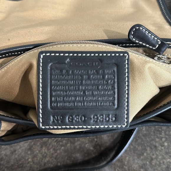 Vintage Coach Y2K Bleecker Double Buckle Black Leather Crossbody Saddle‎ Bag - Picture 11 of 11